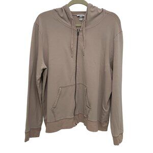 Daily Ritual Full Zip Hoodie with Pockets Womens XXL Blush Pink